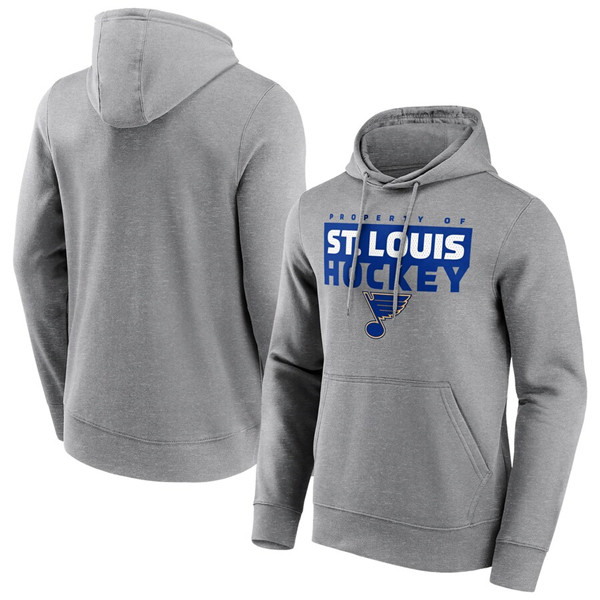 Men's Gray St. Louis Blues Gain Ground Hoodie